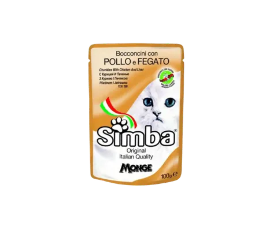Simba Pouch Chicken/Liver Cat 100 Gram