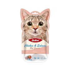 BIOLINE LIQUID SNACK - CHICKEN & SALMON 75G