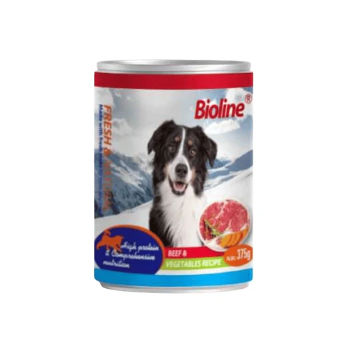 Bioline Adult Dog Wet Food Chicken Meat 375 g Canned