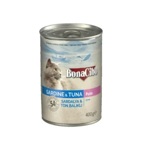 Bonacibo Adult Cat Sardine & Tuna - Pate 400 g Canned