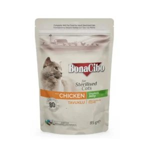 Bonacibo Adult Cat Sterilized Chicken - Chunks In Jelly 85 g Pouch