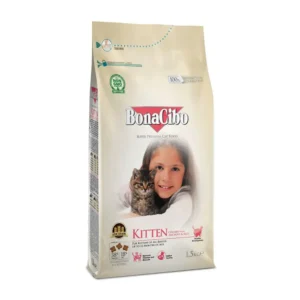 Bonacibo Kitten Chicken With Anchovy & Rice 1.5 Kg Bag