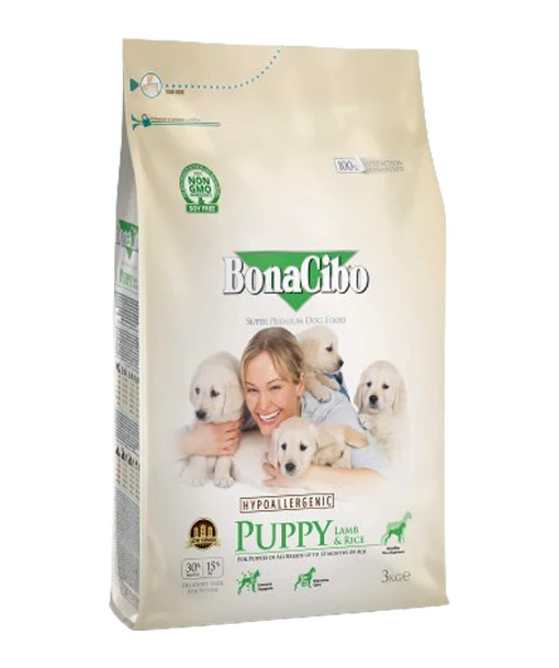 Bonacibo Puppy Lamb & Rice 3 Kg Bag