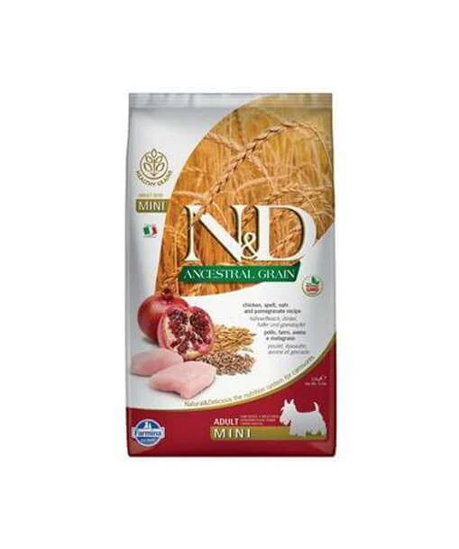 Farmina Adult Dog N &D AG Chicken & Pomegranate Mini 7 KG Bag