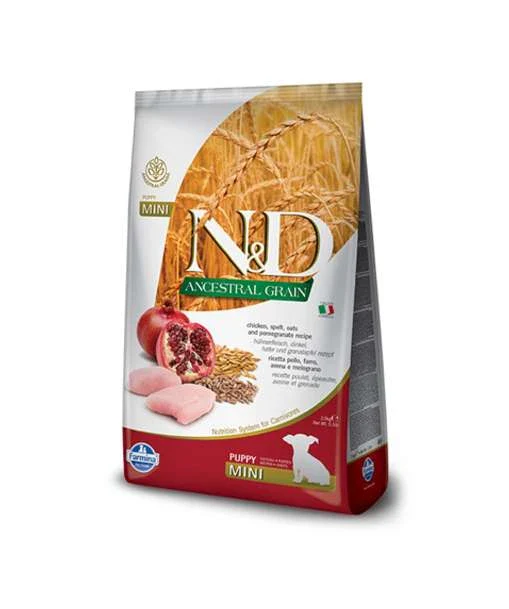 Farmina Puppy N & D AG Cane Pollo & Melograno Medium & Maxi 12 Kg Bag