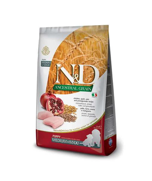 Farmina Puppy N & D AG Chicken & Pomegranate Medium & Maxi 2.5 Kg Bag