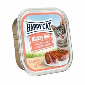 Happy Cat Adult Minkas Duo Poultry & Salmon 100 g Pate