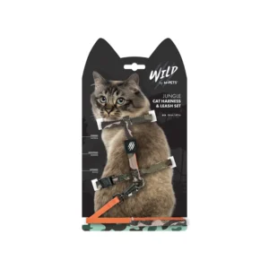 M-PET WILD JUNGLE CAT HARNESS & LEASH SET