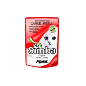 SIMBA POUCH WITH BEEF AND PEAS CAT 100 GRAM