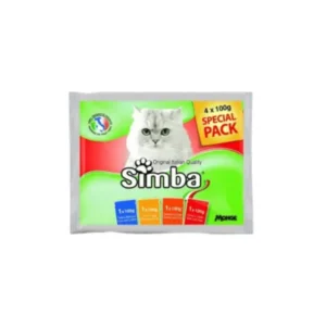 SIMBA POUCHES FLOW.4 FLAVOR CAT 4X100 GRAM