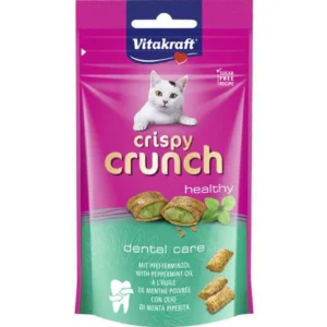 Vitakraft Adult Cat Crispy Crunch Dental (Peppermint Oil) 60 g Pouch