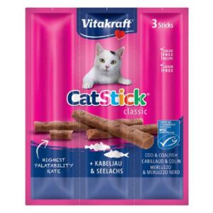 Vitakraft Adult Cat Stick Cod & Coalfish 18 g Pouch