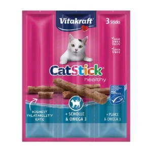 Vitakraft Adult Cat Stick Plaice & Omega 3 - 18 g x 3