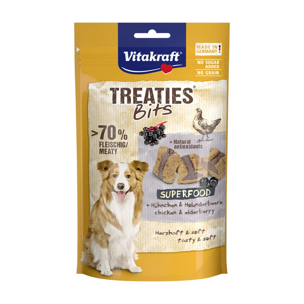 Vitakraft Adult Dog Treaties Bits Superfood Elderberries 100 g Pouch