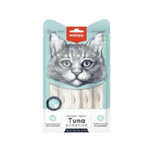 Wanpy Adult Cat Creamy Lickable Treat Tuna & Codfish 70 g Pouch