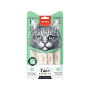 Wanpy Adult Cat Creamy Lickable Treat Tuna & Scallop 70 g Pouch