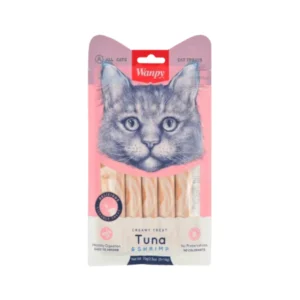 Wanpy Adult Cat Creamy Lickable Treat Tuna & Shrimp 70 g Pouch