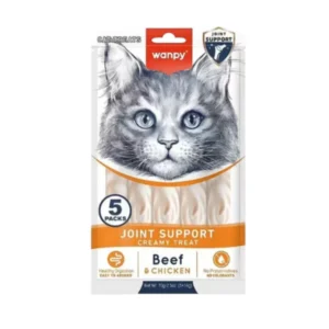 Wanpy Adult Cat Functional Creamy Lickable Treat - Beef & Chicken (Joint Support) 70 g Pouch