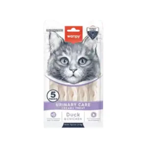 Wanpy Adult Cat Functional Creamy Lickable Treat - Duck & Chicken (Urinary Care) 70 g Pouch