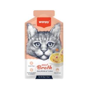 Wanpy Adult Cat Soup Meat Broths Tuna & Salmon 50 g