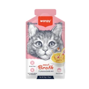 Wanpy Adult Cat Soup Meat Broths Tuna & Shrimps 50 g