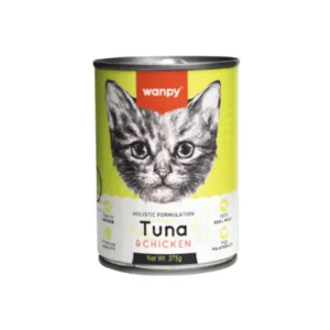 Wanpy Holistic formulation Cat Can for Kitten Tuna+Chicken 375g