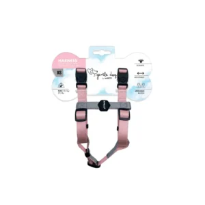 M-PET GENTLE DOG LEASH & COLLAR SET M BLUSH PINK