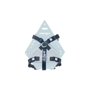 M-PET ORIGAMI DOG HARNESS AQUA TWIST L