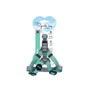 M-PET ORIGAMI DOG HARNESS AQUA TWIST M